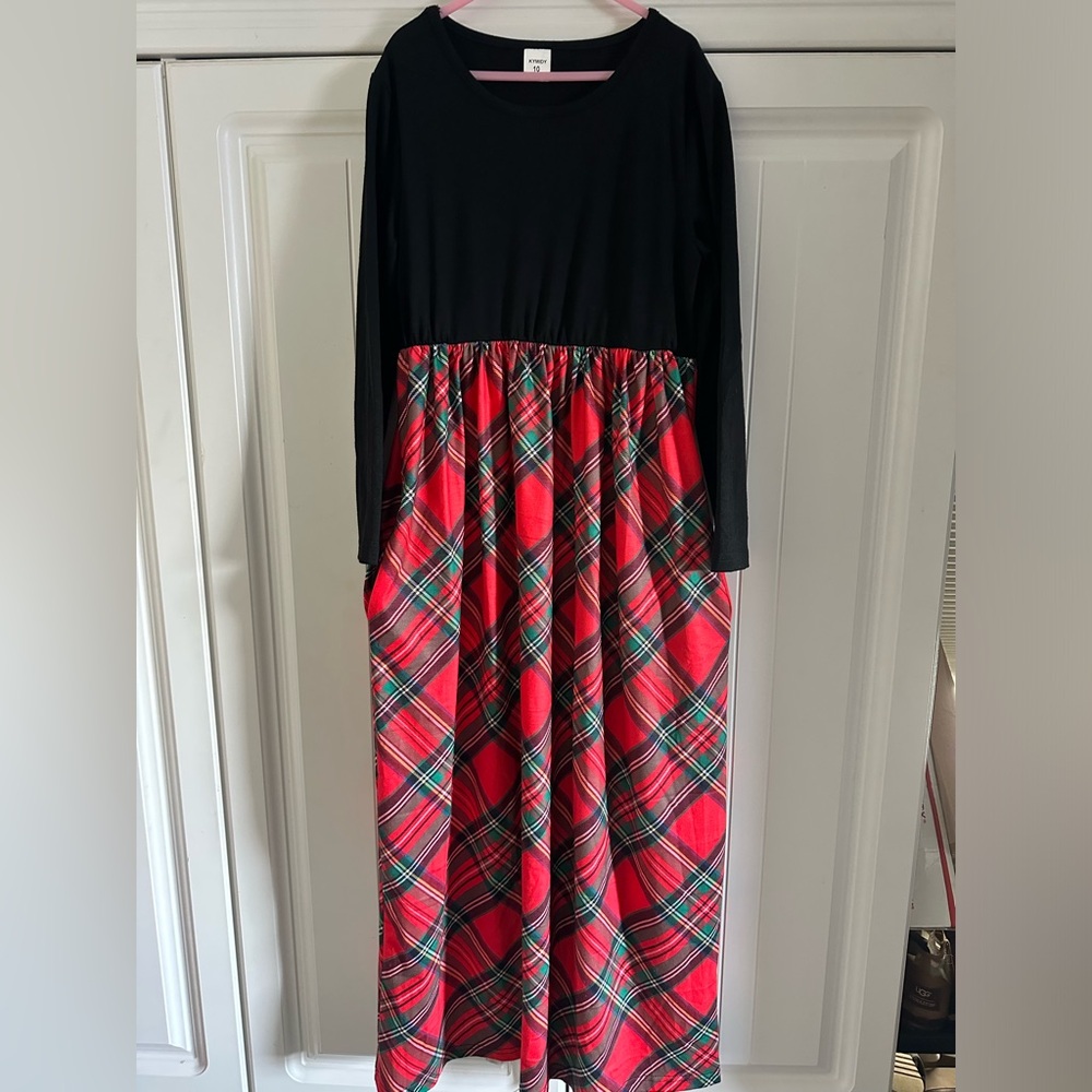 Plaid Red and Black Kids Pajamas